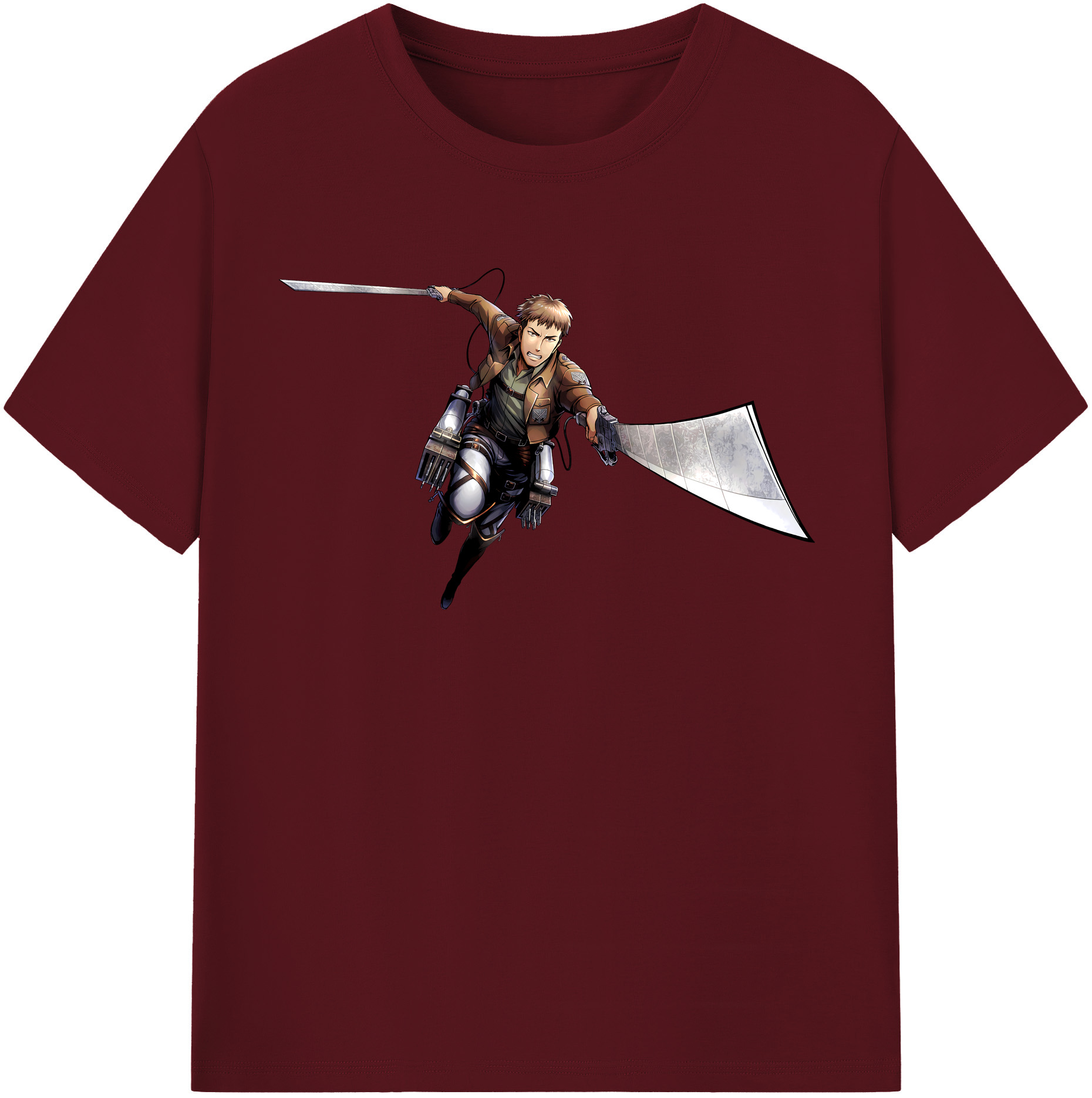 （画像用） 進撃の巨人 Attack on Titan 綿100％半袖Tシャツ（フロントプリント）